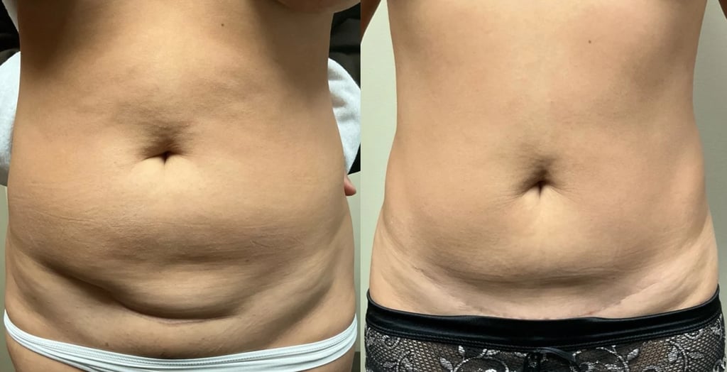 tummy tuck before and after photos by remington plastic surgery in kirkland wa